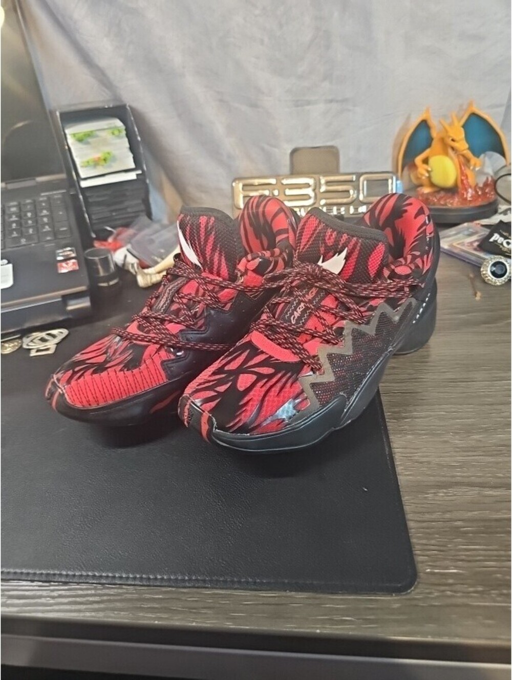 Adidas D.O.N. Issue 2 J Marvel Venom Carnage Basketball Shoes Youth FW8754  G-Ex